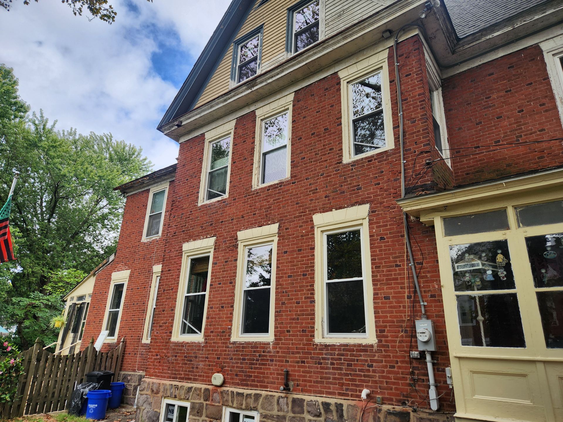 Brick building Side by Side worked on in South Jersey